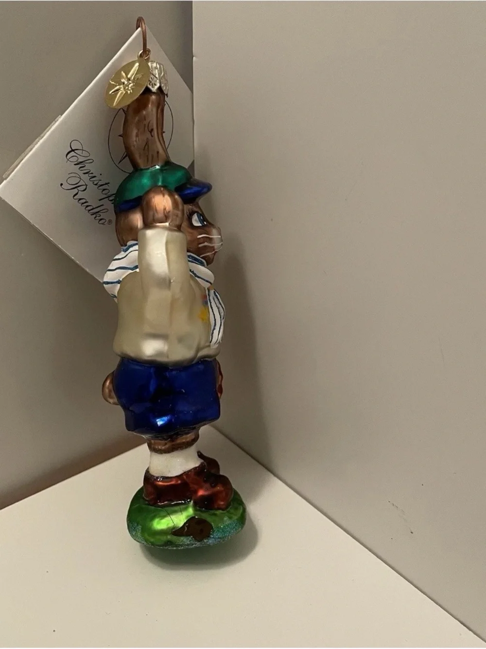 Vintage Christopher Radko “On Bunny’s Honor” Glass Ornament Retired Scouts